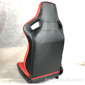 Asiento de carreras doble ajustable de PVC